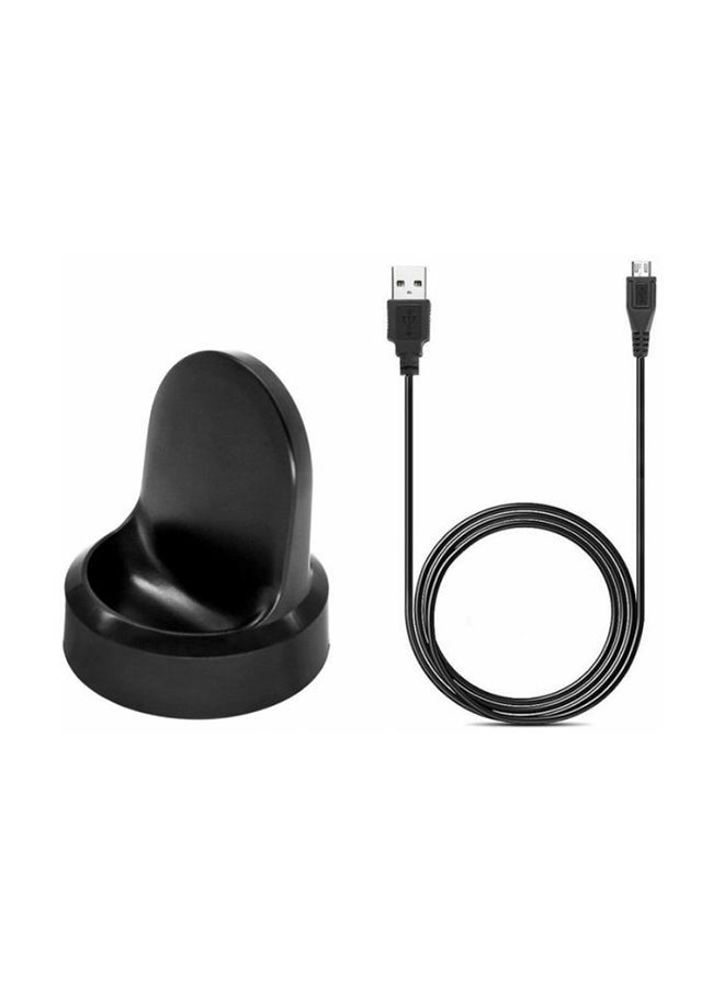NIBEMINENT Wireless Charging Dock Cradle Watch Charger For Samsung Gear S3 Black