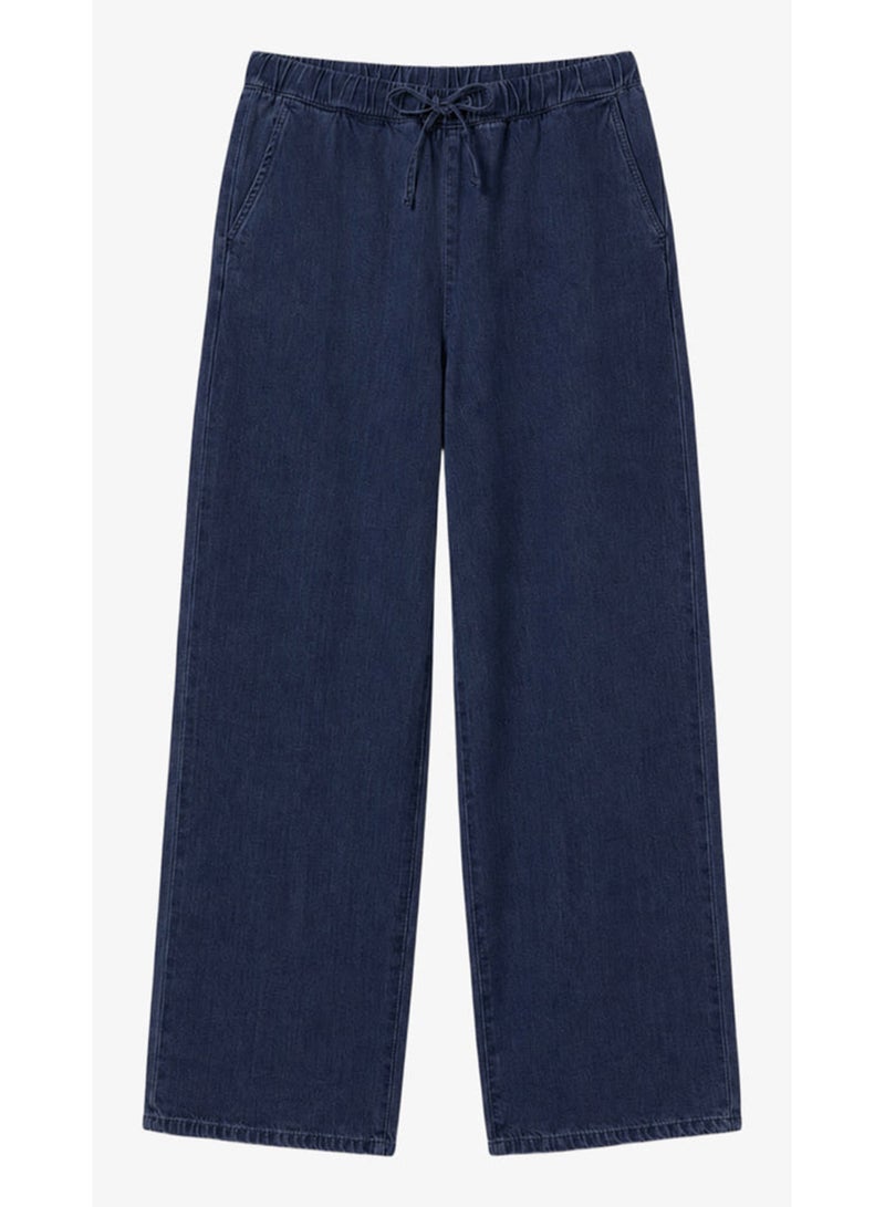 Carina Drawstring Denim Pants - Image 2