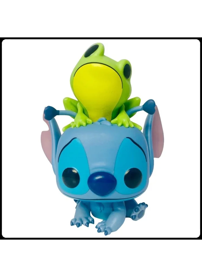 فانكو Funko Pop! Disney: Lilo & Stitch - Stitch w/ Frog (Exc) - Collectable Vinyl Figure - Gift Idea - Official Merchandise - Toys for Kids & Adults