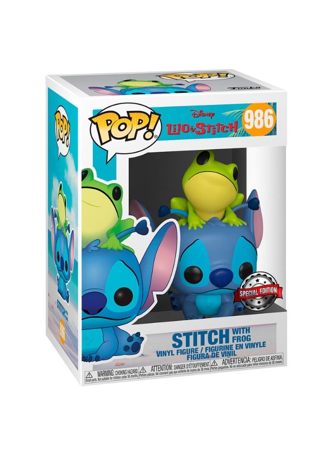 Funko Funko Pop! Disney: Lilo & Stitch - Stitch w/ Frog (Exc) - Collectable Vinyl Figure - Gift Idea - Official Merchandise - Toys for Kids & Adults  - Image 3