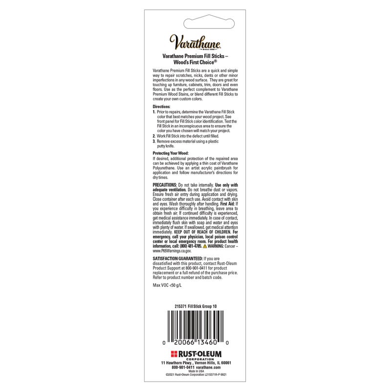 Varathane Wood Fill Stick, 3.2 oz, Dark Walnut/Espresso - Image 3