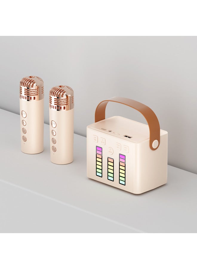 نيوترل Q2 مصباح رأس ملون مع ميكروفون لاسلكي وسماعة بلوتوث متكاملة لنظام كاريوكي ستيريو محمول للعائلة وللاستخدام الخارجي - Image 1