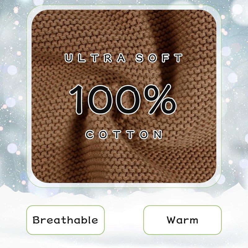 Peecabe Baby Boys Knitted Scarves Warm Toddler Girl Infinity Scarf Kids Soft Chunky Neck Warmer for Fall Winter - Image 5