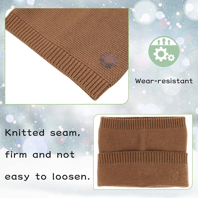 Peecabe Baby Boys Knitted Scarves Warm Toddler Girl Infinity Scarf Kids Soft Chunky Neck Warmer for Fall Winter - Image 4