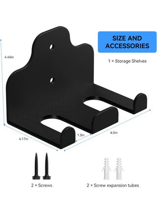 Barbell Wall Holder,Olympic Hanger,Garage Gym Bar Wall Rack,Vertical Barbell Mount Rack,Space Saving Commercial or Home Gym Accessory,Holds Under 33mm Bar Size(Black) - view 3