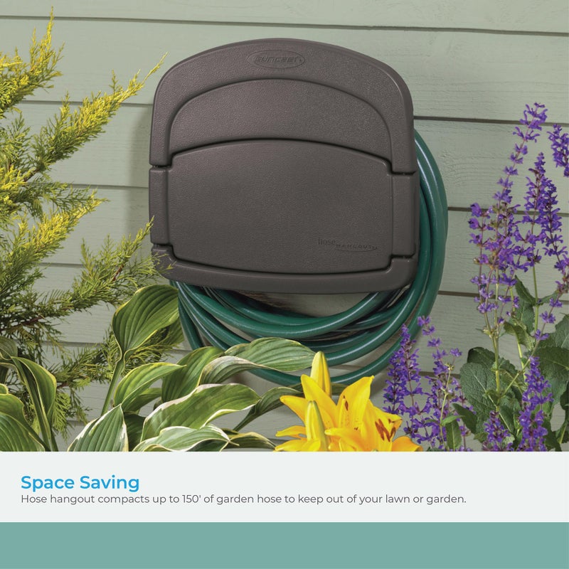 Suncast DHH150ST Deluxe Hangout Hose Hanger,Stoney Gray ,1 Count (Pack of 1) - Image 3