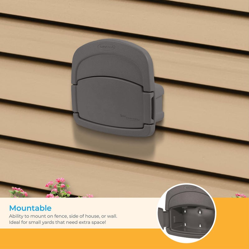 Suncast DHH150ST Deluxe Hangout Hose Hanger,Stoney Gray ,1 Count (Pack of 1) - Image 5