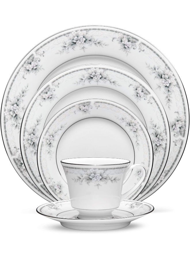 Noritake نوري تاك سويت ليلااني طقم تقديم 5 قطع أبيض - Image 1