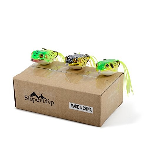 Supertrip Topwater Frog Crankbait Tackle Crank Bait Bass Soft Swimbait Lures Crankbaits Baits Hard Bait Fishing Lures Color 12pcs - Image 5