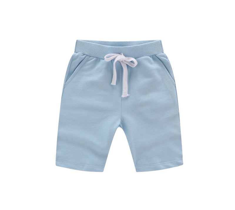 Mi Chun's New Kidsren's Clothing for Boys and Girls, Summer Korean Style Pure Color Shorts, Pure Cotton Pants, Kidsren's Medium Pants, Trendy - Image 1