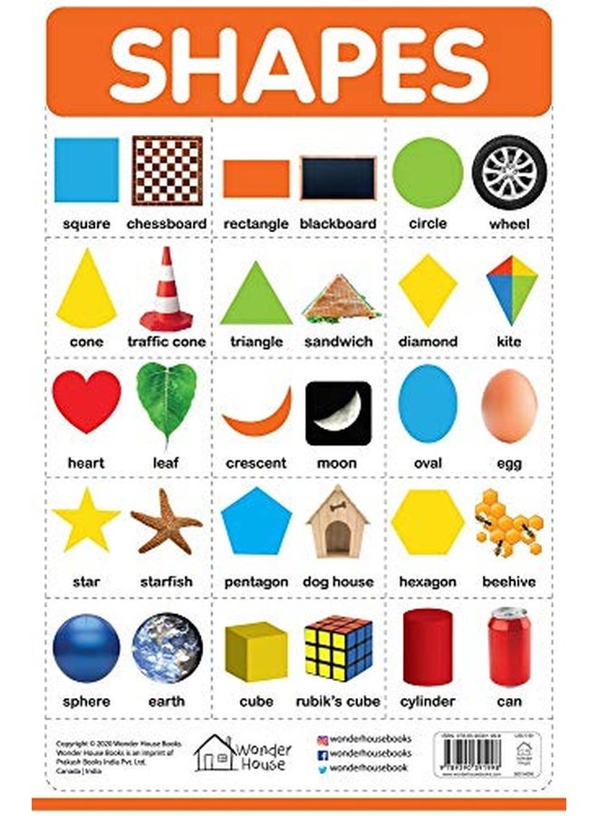 Shapes - My First Early Learning Wall Chart: For Preschool, Kindergarten, Nursery And Homeschooling (19 Inches X 29 Inches)