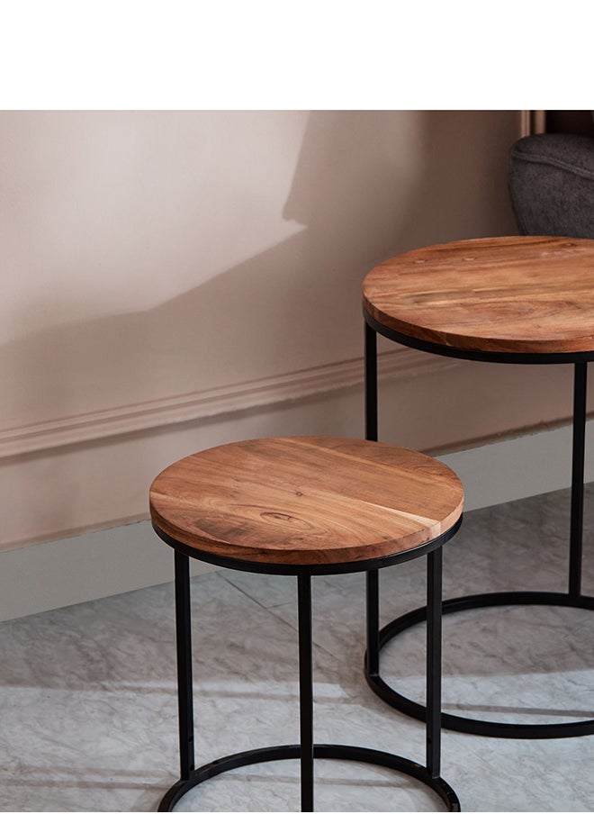 Home Box - Soho 2-Piece Nesting Table Set 40x50x40 cm - Image 1