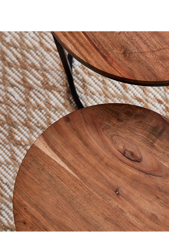 Home Box - Soho 2-Piece Nesting Table Set 40x50x40 cm - Image 1
