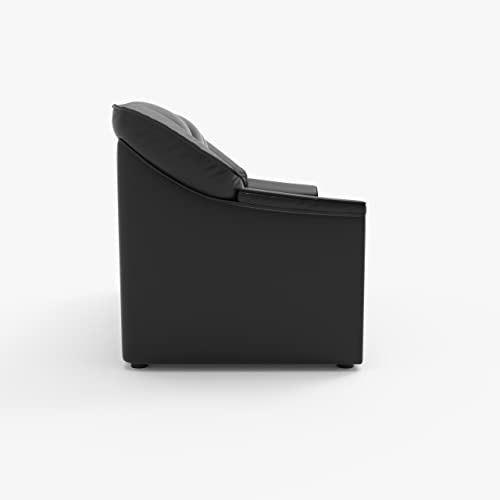 WESTIDO Mac Leatherette 3-Person Sofa (Finish Color - Black, Diy(Do-It-Yourself))|1 Year Warranty - Image 5