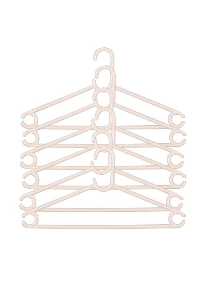 Kuber Industries Supreme Hanger Plastic 12 Pieces Hanger Set for Wardrobe (White), CTKTC6809 - Image 5