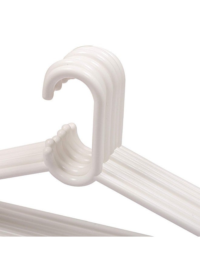 Kuber Industries Supreme Hanger Plastic 12 Pieces Hanger Set for Wardrobe (White), CTKTC6809 - Image 3