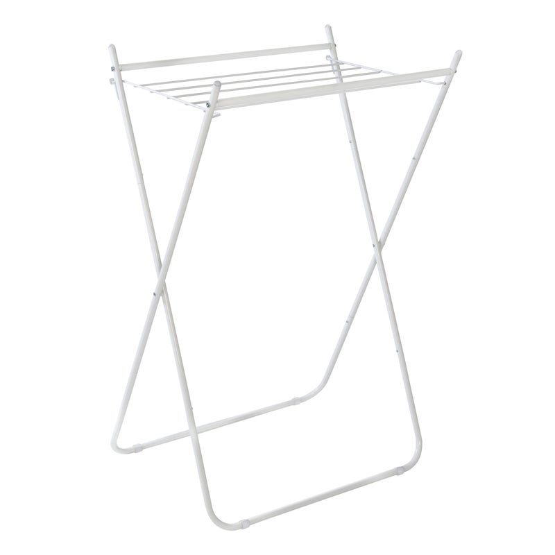 HoneyCanDo White Metal Collapsible Clothes Drying Rack DRY09864 White