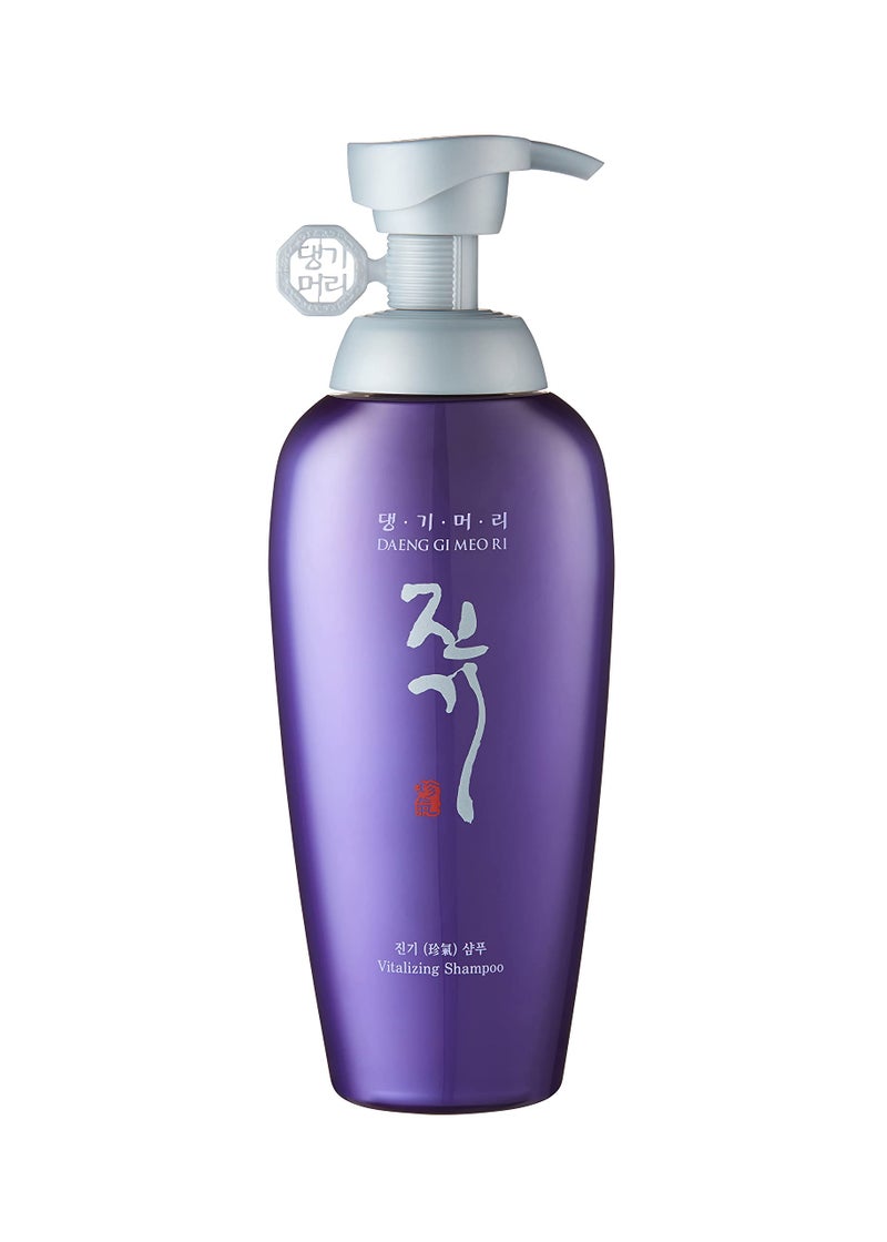 Daeng Gi Meo Ri- Jin Gi Vitalizing Shampoo, Calamus Water, Provides Moisture to Frizzy and Split Hair, Smooth and Shiny Hair, 500ml with Stopper - Image 1