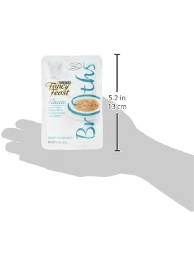 Fancy Feast Broths For Cats Tuna & Vegetables In A Decadent Silky Broth - Pack of 16, 1.4 Oz. Ea. - Image 3
