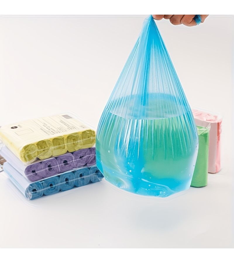 Thickened Garbage Bags 200 Pcs 10 Rolls Random Color Odor Resistant - Image 4