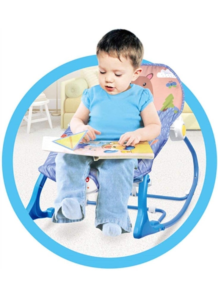 فيشر برايس كرسي هزاز وموسيقي للأطفال مع ألعاب معلقة – هزاز مريح مزود بالاهتزازات والموسيقى - Image 3