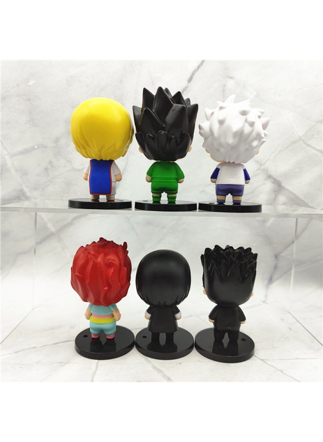 Full-time Hunter Doudou Eye Q Version Standing Car Cake Decoration Blind Box Twisted Egg Doll Model Hand Toy-Color:6 Doudou Eyes Full-time Hunter (about 8cm/260g)  - Image 3