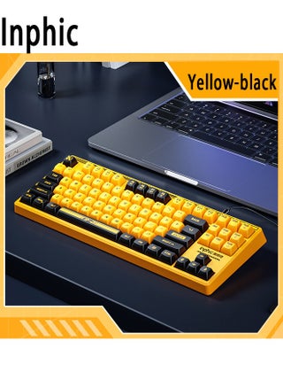 Yellow and black