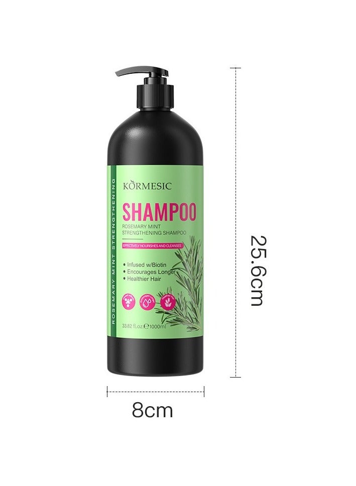 Kormesic Rosemary Mint Shampoo 1000ml - Refreshing & Cleansing - Image 1