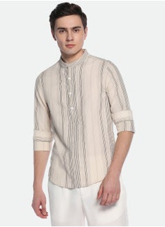 Dennis Lingo Khaki Casual Shirt for Men, 100% Cotton, Slim Fit  - Image 2