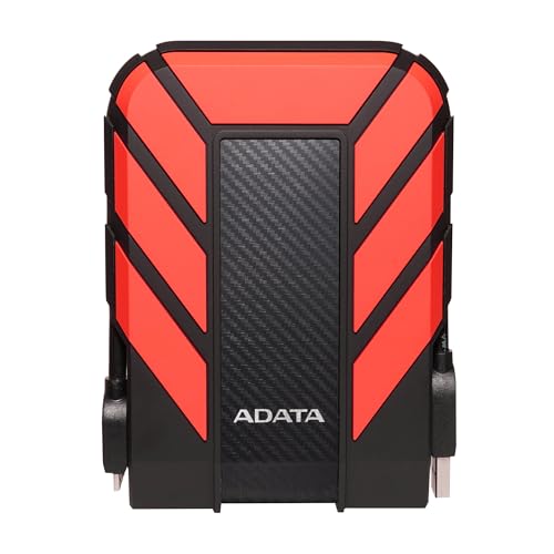 ADATA HD710 Pro External Hard Drive - 1TB USB 3.2 Gen1 Portable HDD for Gaming & Backup Storage - IP68 Waterproof & Dustproof - MIL-STD Shock Resistant - Red - 1 Count - Image 1