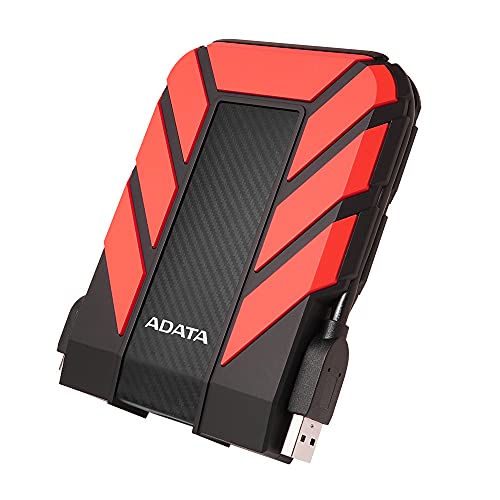 ADATA HD710 Pro External Hard Drive - 1TB USB 3.2 Gen1 Portable HDD for Gaming & Backup Storage - IP68 Waterproof & Dustproof - MIL-STD Shock Resistant - Red - 1 Count - Image 3