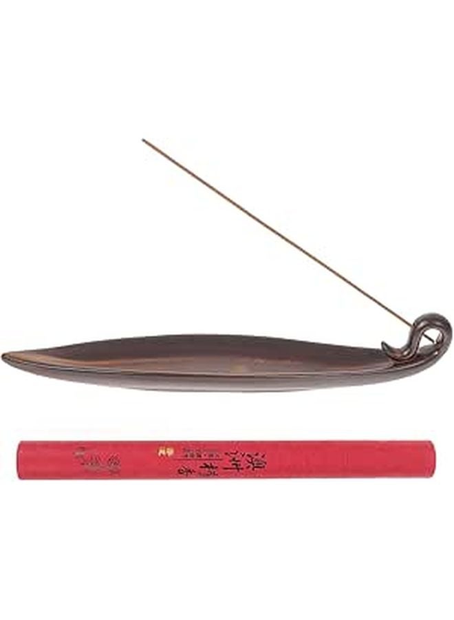 Redwood Sandalwood Incense Burner Set Holder For Meditation Aromatherapy 26 4x5 2x5 1cm - Image 1