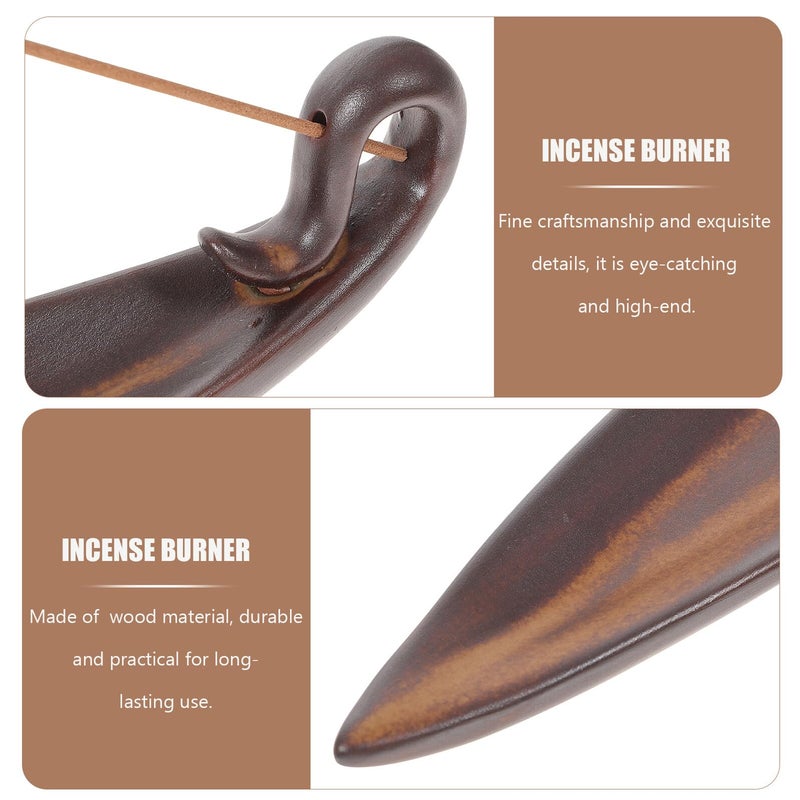 Redwood Sandalwood Incense Burner Set Holder For Meditation Aromatherapy 26 4x5 2x5 1cm - Image 4