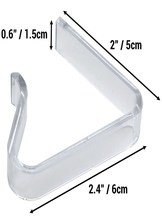 IFAMIO 24 Pack Plastic Large Tablecloth Clips Clear Picnic Table Cloth Clips Transparent Table Cover Holder Clamps Ideal for Outdoor Tables Restaurants Weddings Marquees Banquets Graduation Parties - Image 3