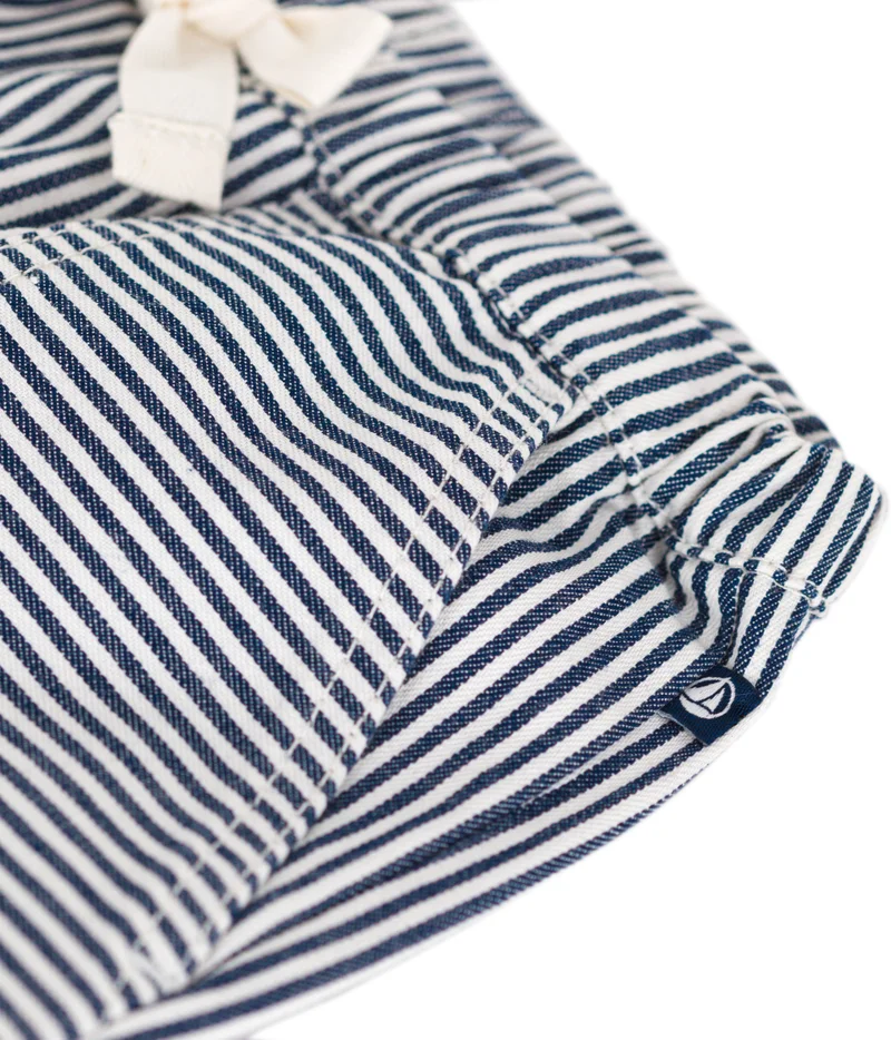 Petit Bateau Babies' cotton canvas trousers