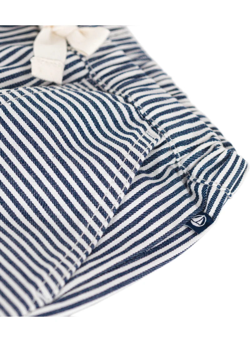 Petit Bateau Babies' cotton canvas trousers