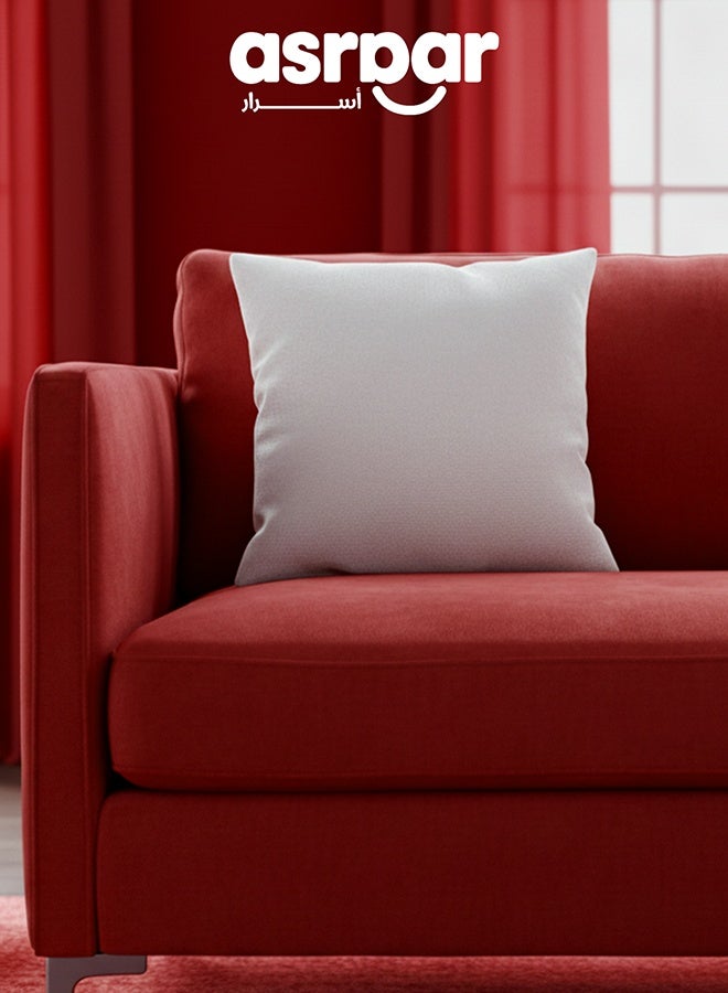 أسرار 1 قطع | كوشن ديكور سادة مناسب لغرفة المعيشة على الكرسي أو الأريكة – بدون حشوة – 45×45 سم – الأبيض - Image 1