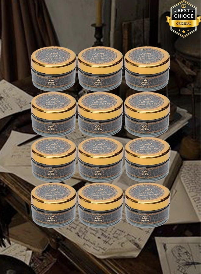 Banafa 12 Pieces Ashiq Al Oud Bakhoor Incense 30 Grams - Image 1