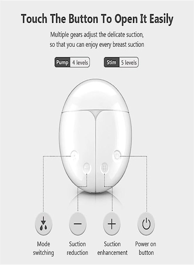 Goolsky Electric Breast Pump Portable Extractor De Leche Materna Electrico Hands Free Anti-Backflow Strong Suction with 4 Modes 5 Levels 20mm BPA Free Brestfeeding - Image 5