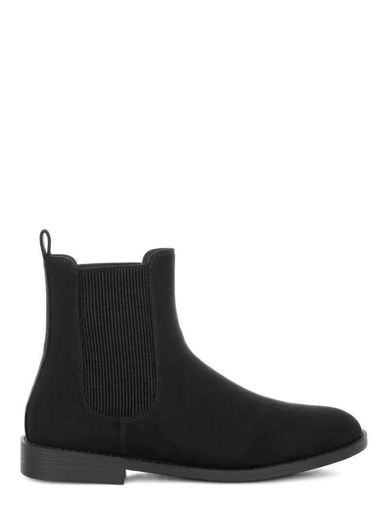 London Rag Women's Low Block Heel Chelsea Boots In Black - Image 1