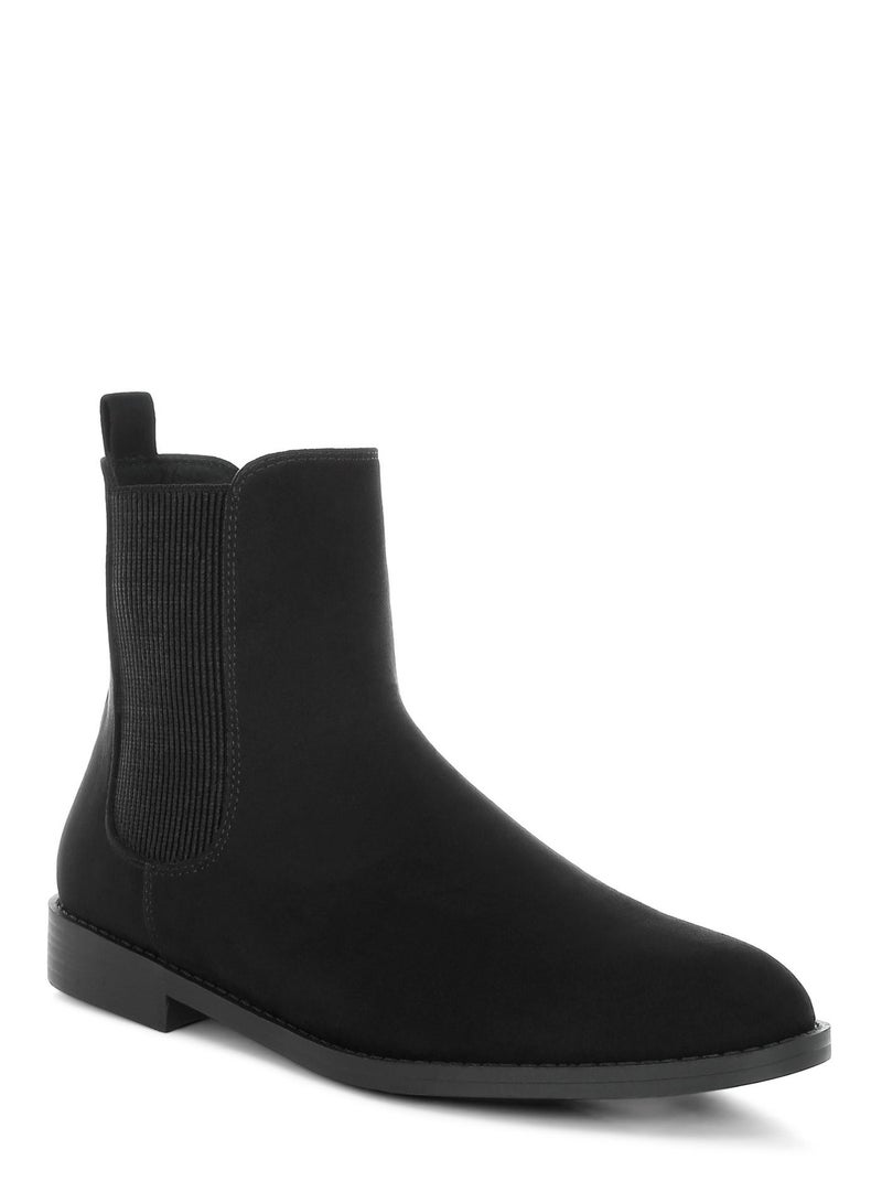 London Rag Women's Low Block Heel Chelsea Boots In Black - Image 2