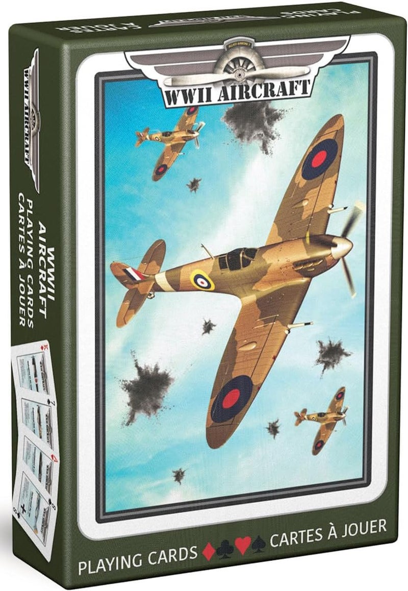 EuroGraphics WWII Aircraft Playing Cards Cool Deck of Cards with 54 Vintage Warplane Images Premium Professional Poker Playing Card Deck Playing Cards with Casino Finish - Image 4