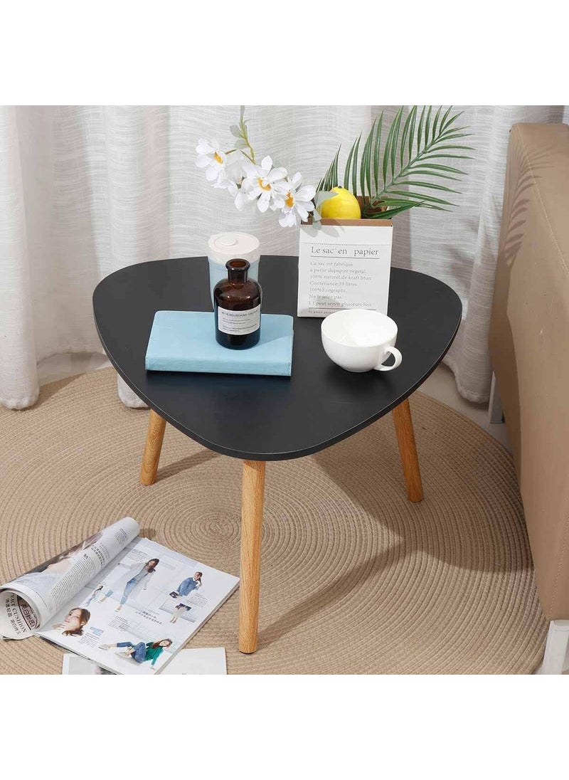 Device Bas with BROWN ART SHOPPEE Brown Arts Shoppee Wood End TableTriangle Side TableNightstand Coffee End Easy Assembly Table Storage TableSpace Seving Table for Living Bed Room Black 