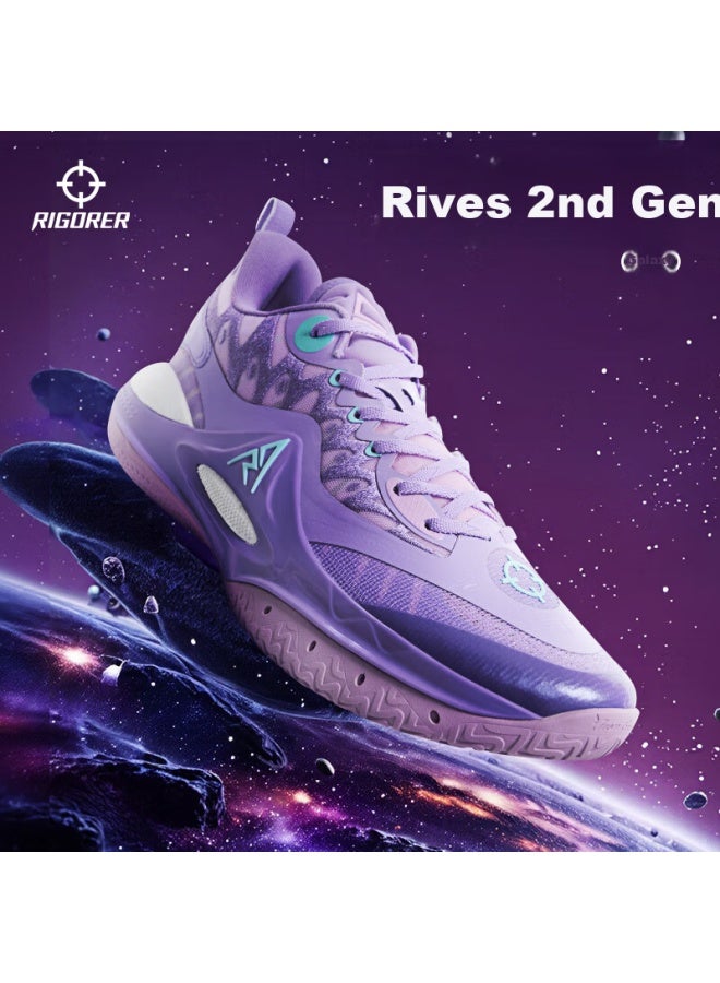 RIGORER  "Rivers 2Nd Generation" Men'S Basketball Shoes Shock Absorption Low-Cut Field Combat Sports Shoes Competition Shoes For Men - Image 4