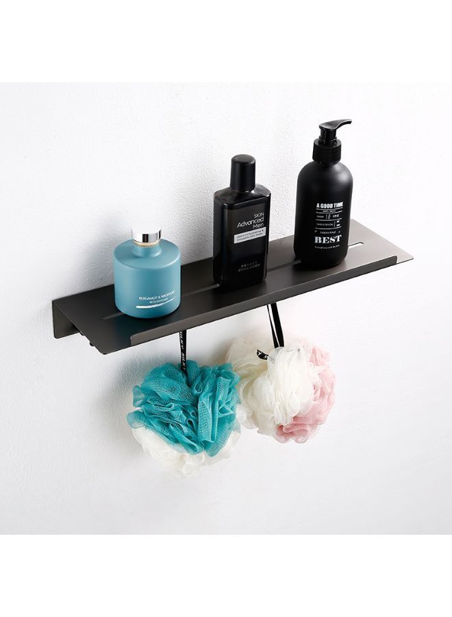 خطافات شماعات مناشف الحمام متعددة الوظائف SUS304 لون رمادي 40*12.5 سم - Image 3