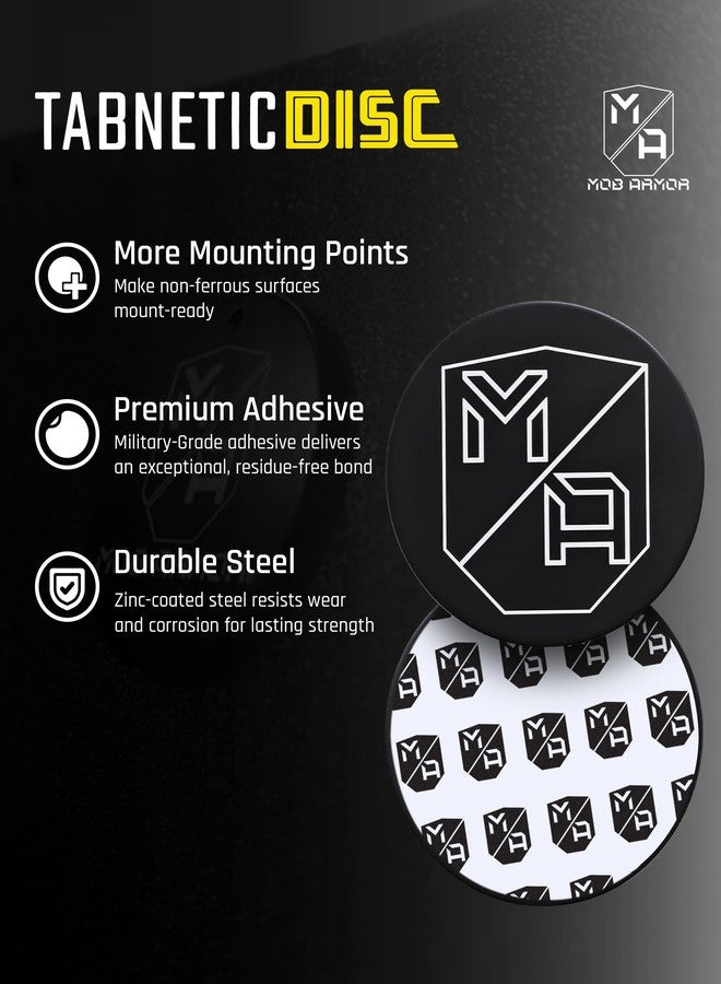 Mob Armor TabNetic Accessory Surface mounting disc, Compatible with alll Magnetic Tablet Mounts. Includes Two Large mounting disc with Adhesive. - Image 3