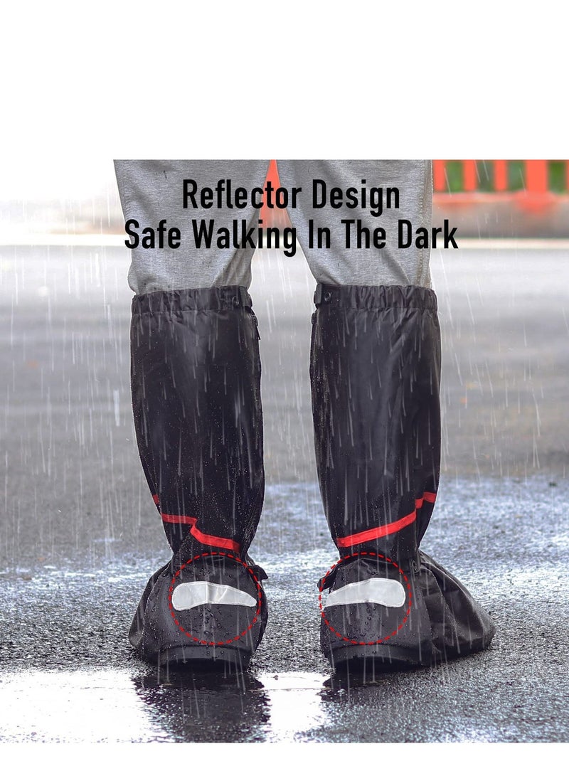 SYOSI Waterproof Shoe Covers Reusable Foldable Rain Boot Shoe Cover Overshoes Non Slip Reusable Rain Gear for Men Women XXL - Image 3