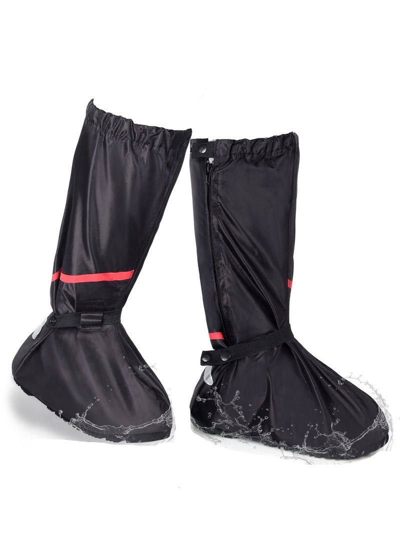 SYOSI Waterproof Shoe Covers Reusable Foldable Rain Boot Shoe Cover Overshoes Non Slip Reusable Rain Gear for Men Women XXL - Image 1