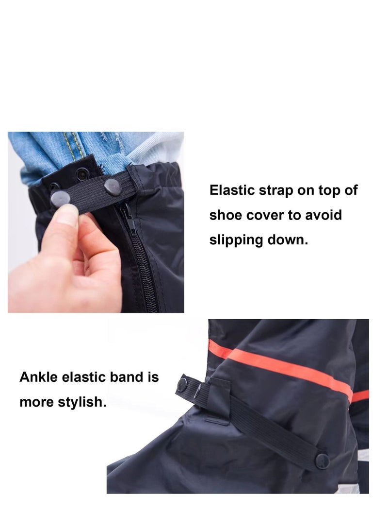 SYOSI Waterproof Shoe Covers Reusable Foldable Rain Boot Shoe Cover Overshoes Non Slip Reusable Rain Gear for Men Women XXL - Image 2