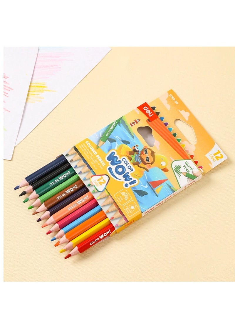 Deli 12-Piece Mini Colour Pencils Multicolour - Image 5